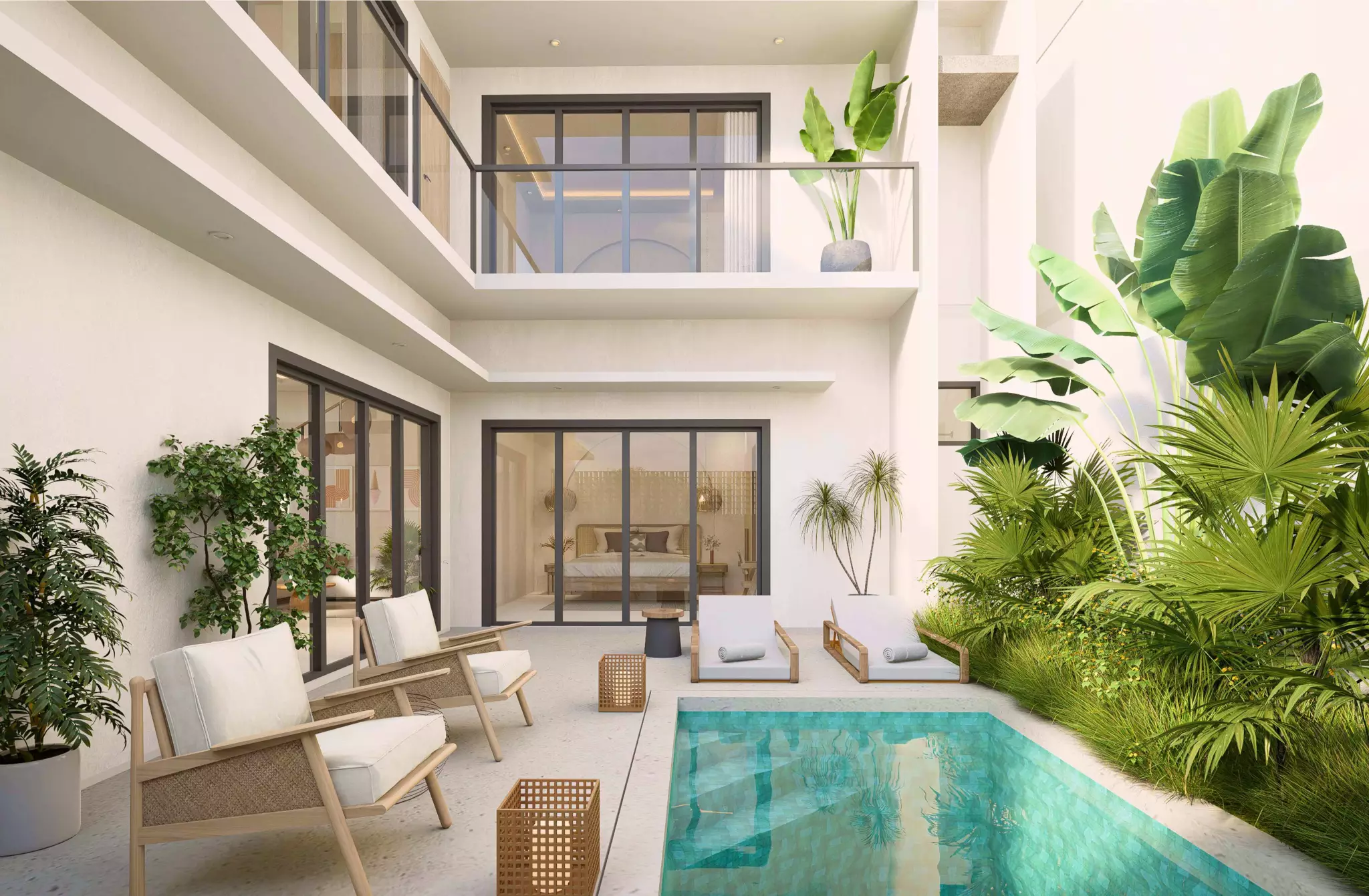 TROPICAL 3 BEDROOM VILLA FOR SALE LEASEHOLD IN BALANGAN BE-666 